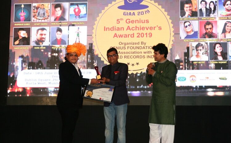  MANISH PATIL – SOCIAL GENIUS OF THE YEAR