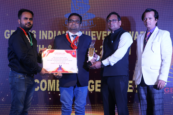  DR. AGAM KUMAR CHONKAR – SPORTS GENIUS OF THE YEAR