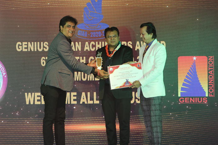  NIRAJ CHAPIYA – GENIUS ENTREPRENEUR OF THE YEAR